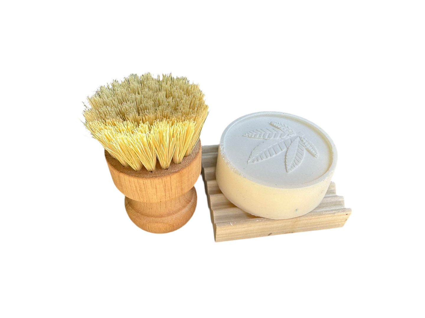 Hog Wash Dish Soap Bar, Brush & Rack