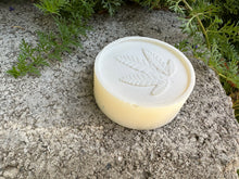 Off white round soap bar