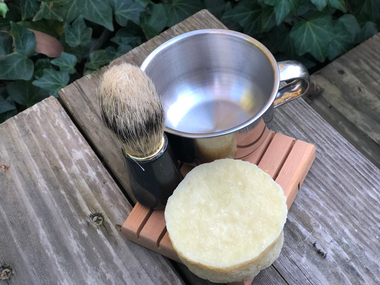 Smooth Shave Handmade Soap Bar Set (or puck only)