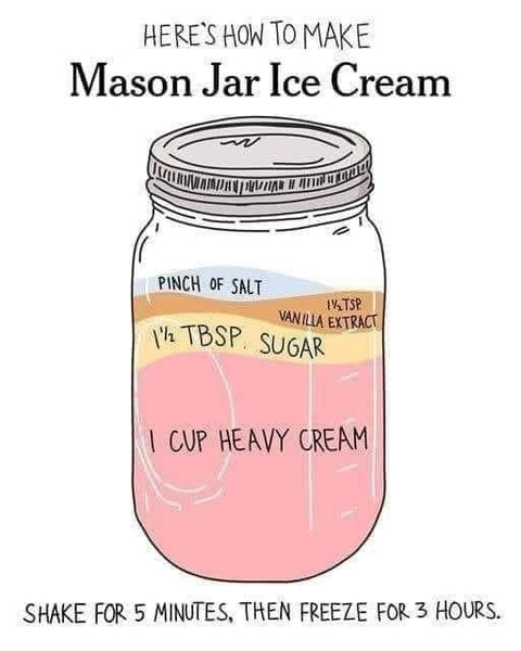 Mason Jar Ice Cream!🍨