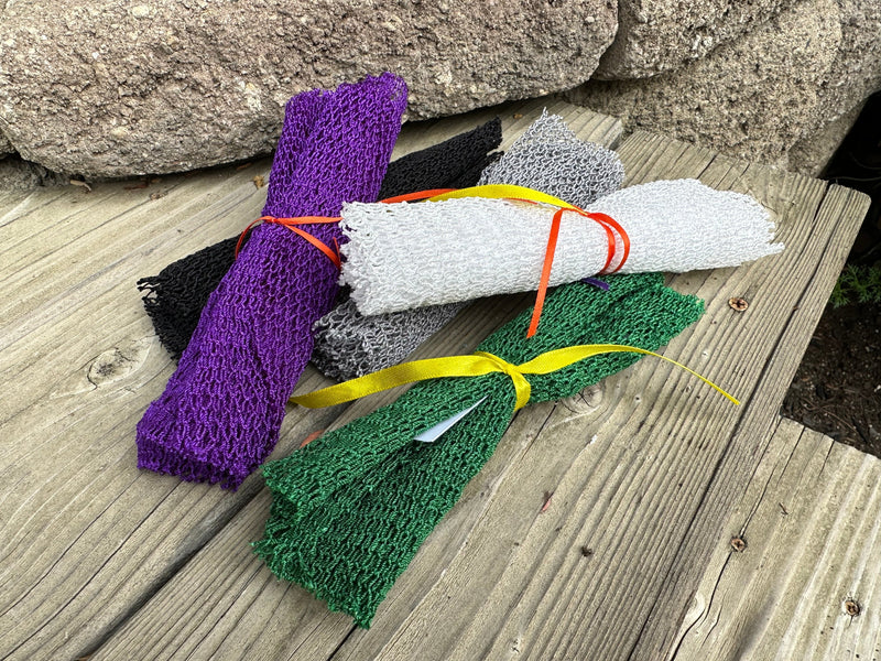 African Exfoliating Nets - your skin loves them! 🩵💚💜