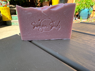 Pink colored calamine square soap bar