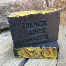 black lives matter soap with yellow top